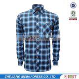 Men Casual Shirts Cotton Fabric Flannel Plaid Men Italian Style Shirts thumbnail-2