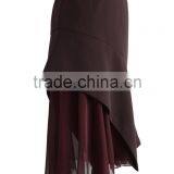 2016 Guangzhou Shandao Factory Summer New Arrivals High Fashion Formal Wine Red High Waist Cotton Ladies Office Uniform Skirts thumbnail-4
