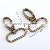32mm 1.25inch Silver Nickle, Antique Brass Alloy Swivel Clasps Snap Key Hooks DIY Key Chain Ring Clip Buckle HK-012 thumbnail-1