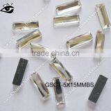 5X15MM Rectangle Shape Rhinestone Hot Fix Crystal Strip Beads For Clothes thumbnail-1