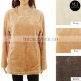 Wholesale Winter Girls Sweater Jacket Monogrammed Sherpa Fleece Quarter Zip Pullover Woman Clothing thumbnail-1