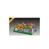 0.55mm PLATO Colorful PVC Tarpaulin Child Inflatable Fun City YHFC 001 for Backyard Party thumbnail-1