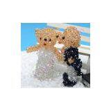 4mm Bicone Crystal Diy Beaded Wedding Teddy Bear Charms thumbnail-3