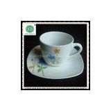 little lovely flower printing ceramic porcelain cup and saucer