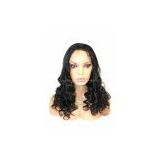 Deep Wave Chinese human hair Glueless Full Lace wigs With Baby Hair
