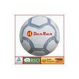 Durable 5# Boy Leather Training Soccer Ball / Hand Stitched Youth Football