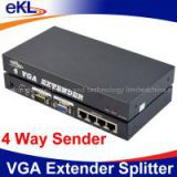 4 ports VGA extender 100m / 200m / 300m