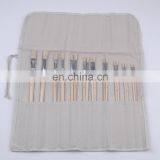 18-Piece Long Handle Bristle Hair Artist Painting Brush Set In PVC Box