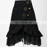 wholesale supplier gothic punk clothing steampunk womens skirt metal dark lace ropa falda jupe kleidung
