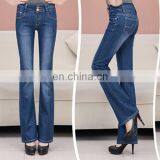 Hot Sell High Quality Popular Women Bootcut Denim Jeans