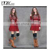 2015 winter patchwork knitted woolen sweaters design latest sweater designs for girls sweater dress latest dress designs