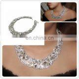 Aidocrystal Handmade Classic Old Hollywood Style Choker Bridal Crystal Statement Necklace for Woman thumbnail-1