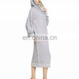 Thin Cotton Fleece Blank Wholesale Solid Color Woman Hoodie thumbnail-4