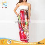 New Collection Long Maxi Dress Tall Tube Women Sexy Polyester Dress thumbnail-3