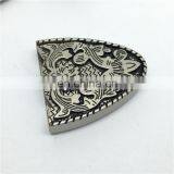 BS001 Wholesales Three Pieces Silver Color Western Cowgirl Belt Buckle Set thumbnail-5