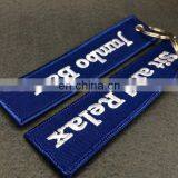 Custom Design Embroidered Keychain/key Chain/keyring Key Ring