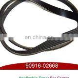 High Performance Auto Parts Rubber V-belt 6PK 1256 for Camry OEM:90916-02668 thumbnail-2