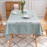 Cheap Price 100%Cotton Yarn-dyed Table Cloth Indoor Kitchen Table Cloth With Tassels thumbnail-5