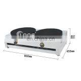 Heavy Duty Pancake Hot Plate Machine Double Head Crepe Making Machine Gas thumbnail-4