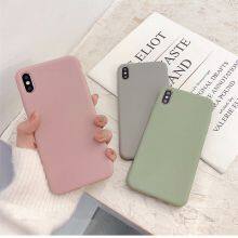 Cute Matte Solid Candy Phone Case for Iphone 11 Case 11 Pro Max Xs Max Xr Simple Silicone Case for Iphone 7 6s 8 Plus Soft CoverCute Matte S thumbnail-2