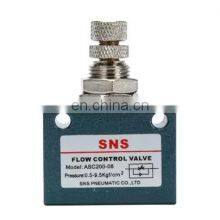 SNS ASC Series Manual Pneumatic One Way Flow Speed Throttle Valve Air Control Valve thumbnail-2