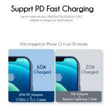 MFi Certified 18W PD USB C to Lightning Charging Cable C94 to Type-C 18W Fast Power Charger for IPhone 8/8Plus/X thumbnail-4