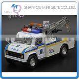 Mini Qute 1:28 Kids Die Cast Pull Back Alloy Engineering Police Truck Vehicle Diecast Model Car Educational Toy NO.MQ 505A