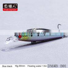 Wholesale Fish Hunter DM4B 90MM/16G/1.5M Fishing Lures Bait Minnow Lure Artificial Hard Baits thumbnail-4