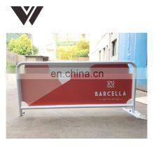 WELDON Hot Sale Cafe Breeze Barriers /Wind/advertising Barrier With Banner for Advertising