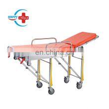 HC-J001 High Quality Medical Automatic Folding Loading Aluminum Ambulance Stretcher Sizes for Sale