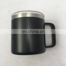 Custom Logo Stainless Steel Coffee Travel Mug With Lid and Handle thumbnail-3