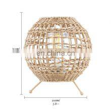 Rattan Chandelier Handmade Woven White Small Natural Rattan Rattan Lamp Shade thumbnail-4