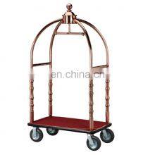 Sales Promotion Luxury 5 Star Lobby Luggage Cart Royal Polo Luggage Trolley/ Hotel Luggage Trolley Cart thumbnail-2