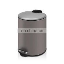 Stainless Steel Metal Foot Pedal Rubbish Container Garbage Bin