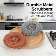 Rust-Resistant Single Pack Metal Mesh Scourer Long-Lasting Use for Hotel Housekeeping thumbnail-3