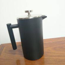 Stainless Steel Coffee Press Pot; Stainless Steel Double-wall Coffee Pot; French Press Coffee Powder Brewing1000ML thumbnail-4