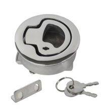 Wholesale Marine Grade Steel Deck Hatch Turning Lock Lift Handle Hatch Lock With Lift Key thumbnail-1
