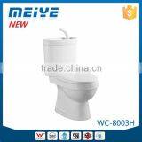 Two-Piece New Toilet Tap Basin WC Pan S Trap Eco-friendly Water Saving Toilet for Small Space WC-8003H thumbnail-1