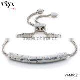 Viya New Design 925 Sterling Silver Bracelet Monica Bracelet With Diammonds thumbnail-1