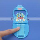 Blue Color Cartoon Car Bus Embossed Logo Soft Pvc Phone Holder thumbnail-3