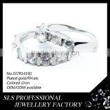 Shengleishi Hot Sale Light Weight Silver Engagement Couple Rings thumbnail-4