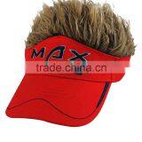 Playing Golf Outdoor Funny Fake Hair Visor Hats thumbnail-5