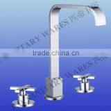 Three Holes Deck-mounted Bathroom Tap Mixer