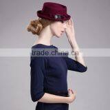 Ladies Fashion Pork Pie ShenZhen Hat thumbnail-6