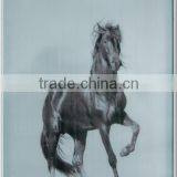 animal glass pictures horse glass prints wall arts decor printed