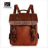 Retro Style Fashion European High Quality Women Leather Backpack Bag