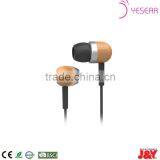 New Design of In-ear Wooden Earphone Earbud With Round Cable thumbnail-1