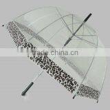 2015 Hot Selling Foldable Transparent Umbrella POE Beautiful Umbrella