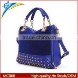 Fashion women handbag at low price Tote bag with rivets