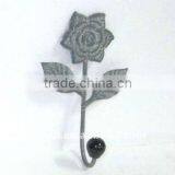 100830F Flower Design Wall Deco Coat Hook
